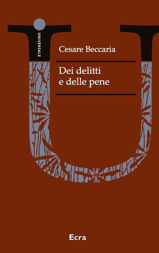 Dei delitti e delle pene - Cesare Beccaria - copertina