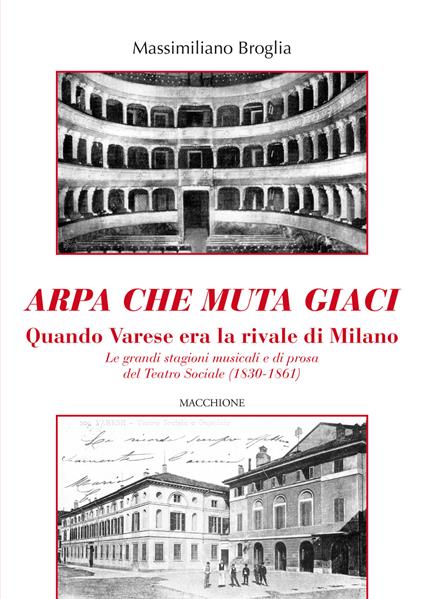 Arpa che muta giaci. Quando Varese era la rivale di Milano. Le grandi stagioni musicali e di prosa del Teatro Sociale (1830-1861) - Massimiliano Broglia - copertina