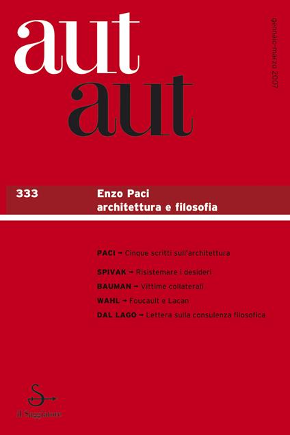 Aut aut 333 - Enzo Paci. Architettura e filosofia - AA.VV. - ebook