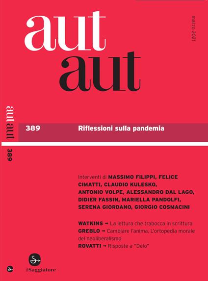 aut aut 389 - AA.VV. - ebook