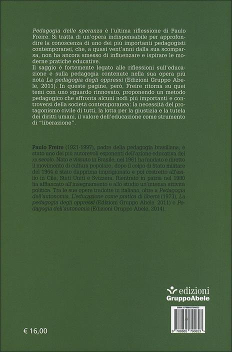 Pedagogia della speranza - Paulo Freire - 2