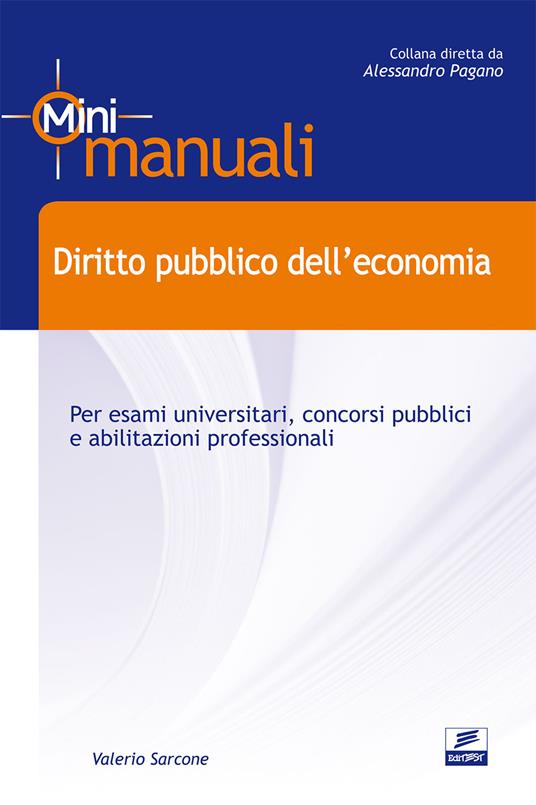 Diritto pubblico dell'economia - Valerio Sarcone - copertina