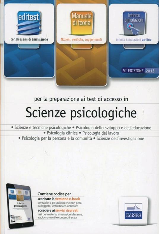 EdiTEST 7. Manuale. Scienze psicologiche. Per la preparazione ai test di ammissione. Con espansione online - copertina