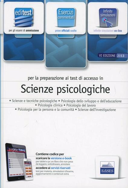 EdiTEST 7. Esercizi. Scienze psicologiche. Per la preparazione ai test di ammissione. Con espansione online - copertina