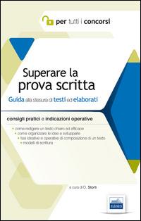 Superare la prova scritta. Guida alla stesura di testi ed elaborati - copertina