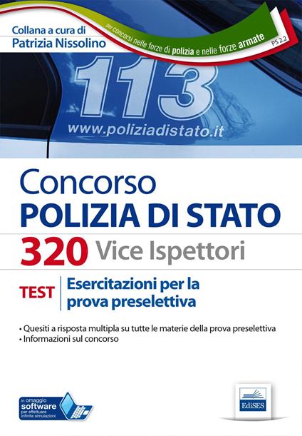 Concorso 320 Viceispettori Polizia di Stato. Esercitazioni per la prova preselettiva. Con software di simulazione - copertina