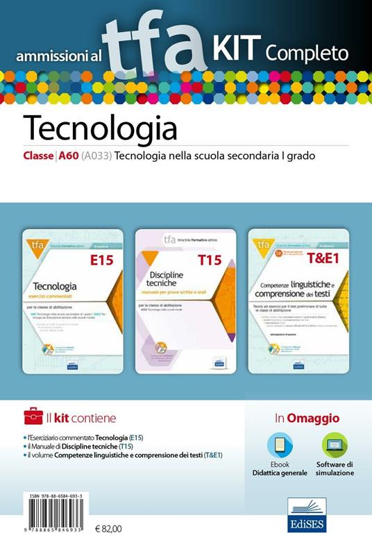 TFA. Tecnologia classe A60 (A033) per prove scritte e orali. Kit completo. Con software di simulazione - copertina