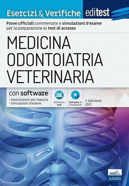 EdiTEST. Medicina, odontoiatria, veterinaria. Esercizi & verifiche. Con espansione online - copertina