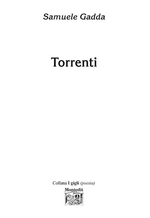 Torrenti - Samuele Gadda - copertina