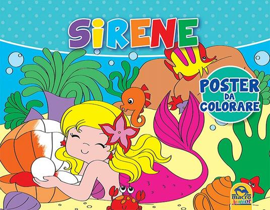 Sirene. Poster da colorare - 3