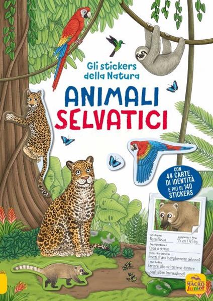 Animali selvatici. Gli stickers della natura. Con Adesivi - Ruby Warnecke,Holger Haag,Uwe Markmann - copertina