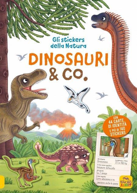 Dinosauri & co. Gli stickers della natura. Con Adesivi - Ruby Warnecke,Holger Haag,Uwe Markmann - copertina