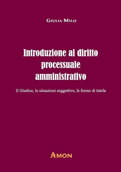 Introduzione al diritto processuale amministrativo. Il giudice, le situazioni soggettive, le forme di tutela - Giulia Milo - copertina