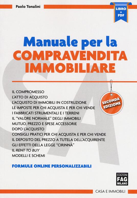 Manuale per la compravendita immobiliare. Con Contenuto digitale (fornito elettronicamente) - Paolo Tonalini - copertina