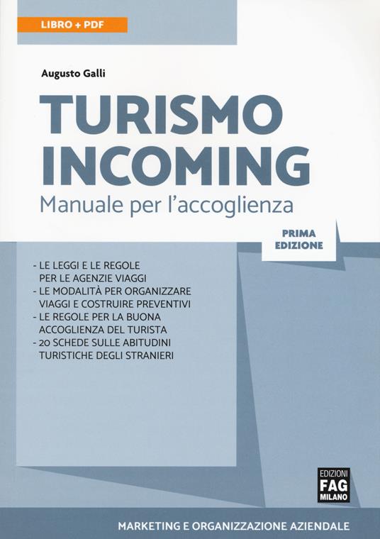 Turismo incoming. Manuela per l'accoglienza - Augusto Galli - copertina