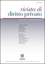 Rivista di diritto privato (2014). Vol. 2