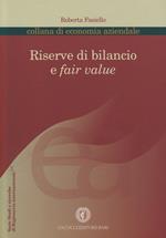 Riserve di bilancio e fair value