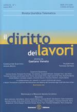 Il diritto dei lavori (2015). Vol. 1