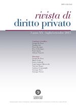 Rivista di diritto privato (2015). Vol. 3