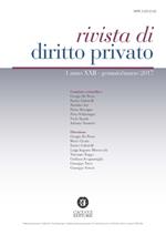 Rivista di diritto privato (2017). Vol. 1: Gennaio-marzo.