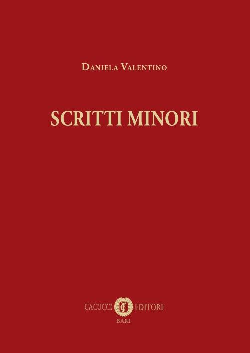 Scritti minori - Daniela Valentino - copertina