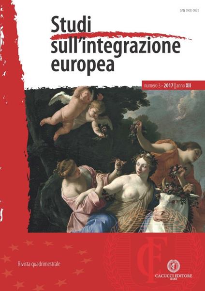 Studi sull'integrazione europea (2017). Nuova ediz.. Vol. 3 - copertina