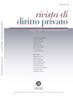 Rivista di diritto privato (2017). Nuova ediz.. Vol. 4: Ottobre-dicembre.