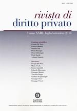 Rivista di diritto privato (2018). Vol. 3: Luglio-Settembre.