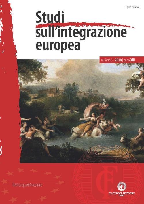 Studi sull'integrazione europea. Vol. 3 - copertina