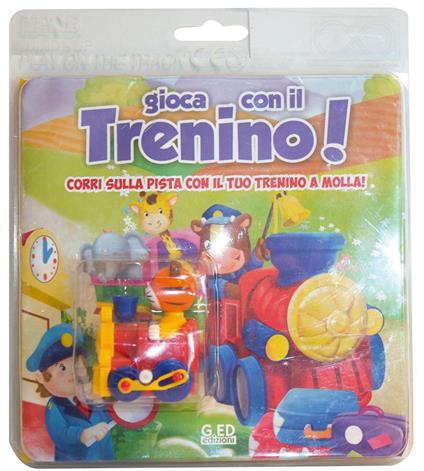 Gioca con il trenino! Corri sulla pista con il tuo trenino a molla! Ediz. illustrata. Con gadget - copertina