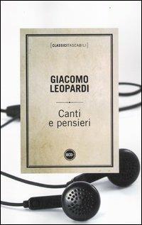 Canti e pensieri - Giacomo Leopardi - copertina