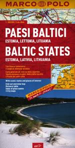 Paesi baltici, Estonia, Lettonia, Lituania 1:800.000