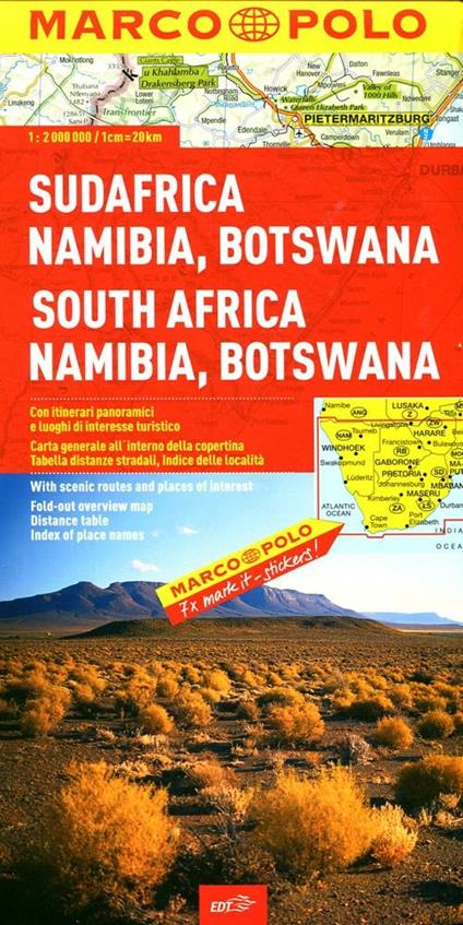 Sudafrica, Namibia, Botswana 1:2.000.000 - copertina