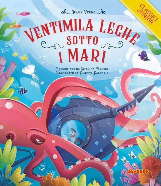 Ventimila leghe sotto i mari - Jules Verne - copertina