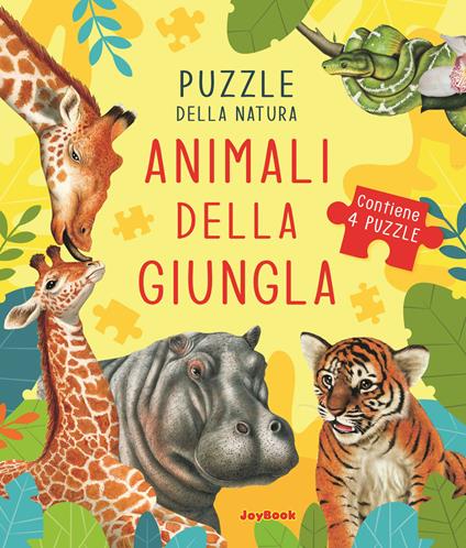 Animali della giungla. Puzzle della natura. Libro puzzle. Ediz. a colori - Andrea Morandi - copertina