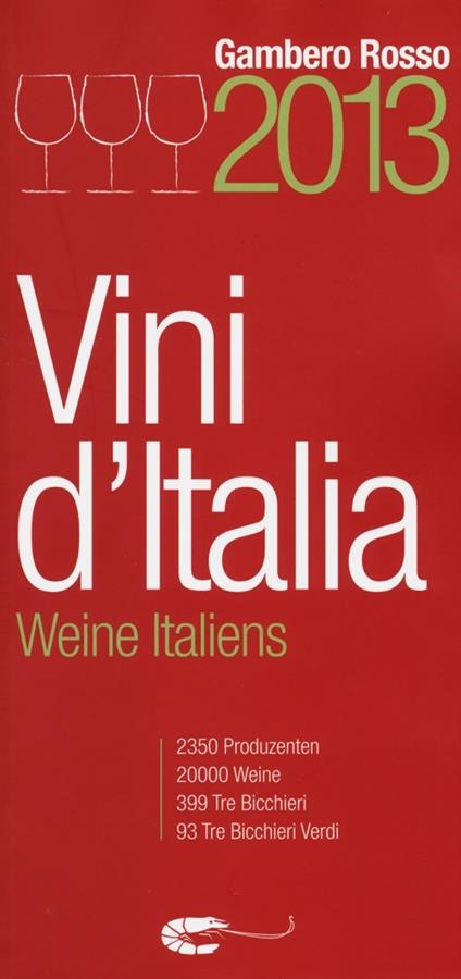 Vini d'Italia 2013. Ediz. tedesca - copertina