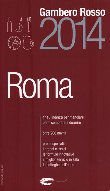 Roma del Gambero Rosso 2014 - copertina