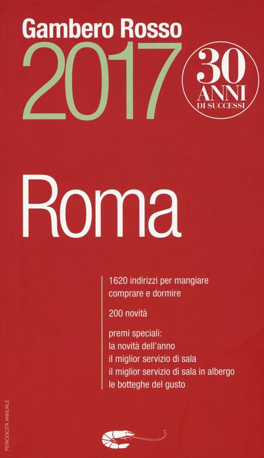 Roma del Gambero Rosso 2017 - copertina