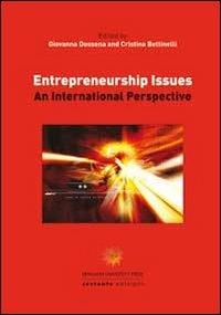 Entrepreneurship issues. An international perspective - copertina