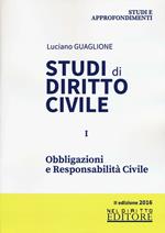 Studi di diritto civile. Vol. 1: Obbligazioni e responsabilità civile.