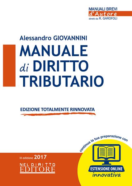 Manuale di diritto tributario. Con Contenuto digitale (fornito elettronicamente) - Alessandro Giovannini - copertina