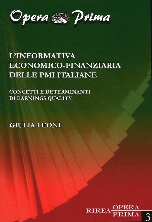 L' informativa economico-finanziaria delle PMI italiane - Giulia Leoni - copertina