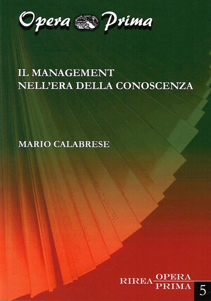 Il management nell'era della conoscenza - Mario Calabrese - copertina