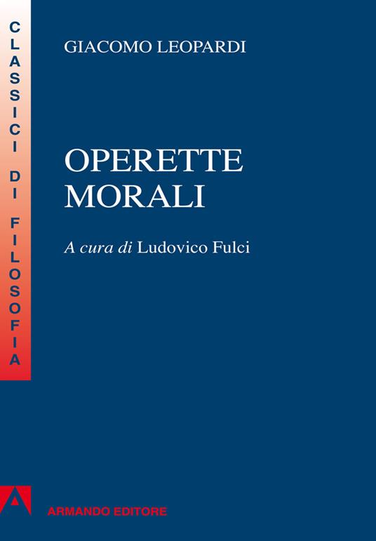 Operette morali - Giacomo Leopardi - copertina