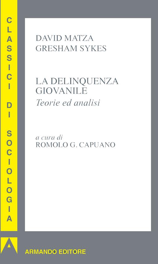 La delinquenza giovanile. Teorie ed analisi - David Matza,Gresham Sykes - ebook