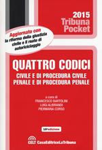 Quattro codici. Civile e di procedura civile, penale e di procedura penale