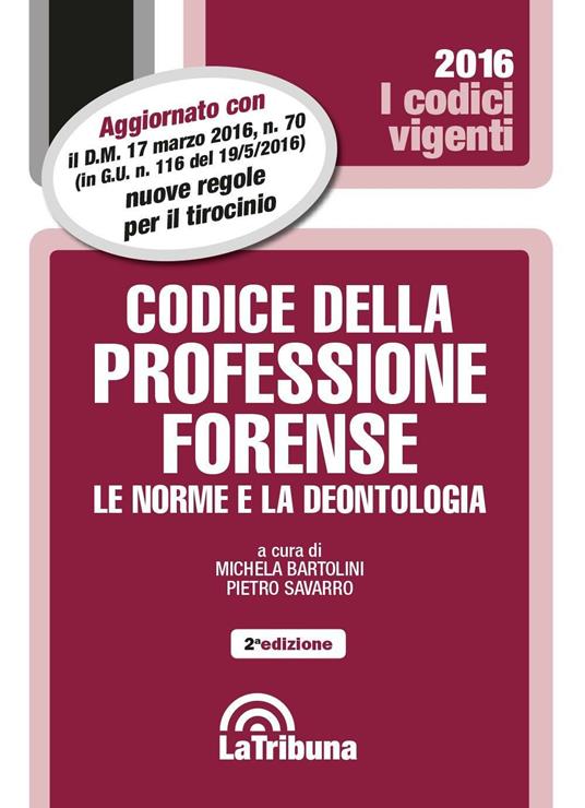 Codice della professione forense - copertina