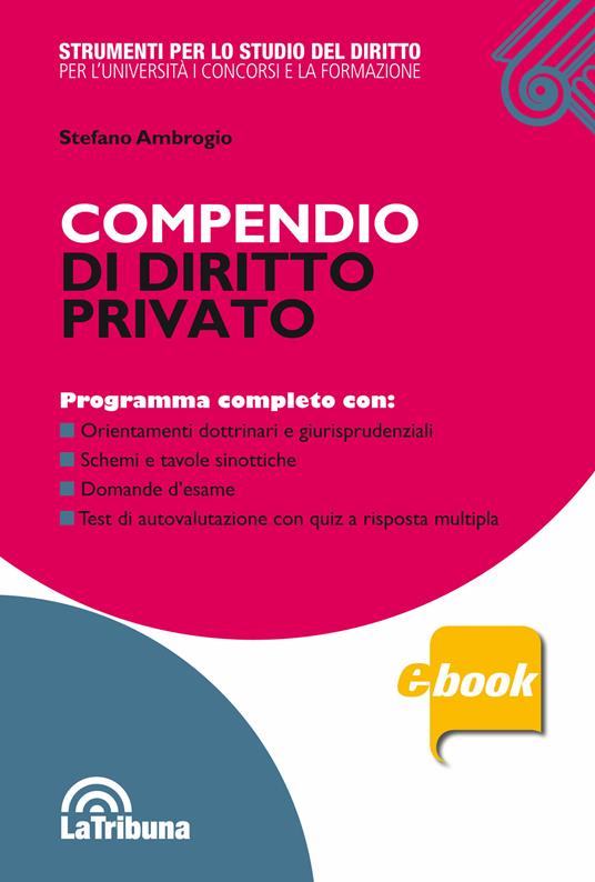 Compendio di diritto privato - Stefano Ambrogio - ebook
