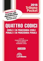 Quattro codici. Civile e di procedura civile, penale e di procedura penale