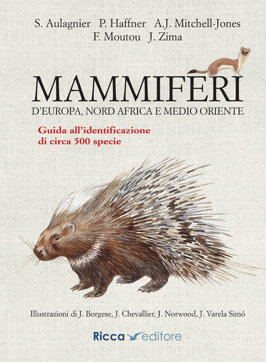 Mammiferi d'Europa, Nord Africa e Medio Oriente. Guida all'identificazione di circa 500 specie. Ediz. a colori - Stéphane Aulagnier,Patrick Haffner,A. J. Mitchell-Jones - copertina